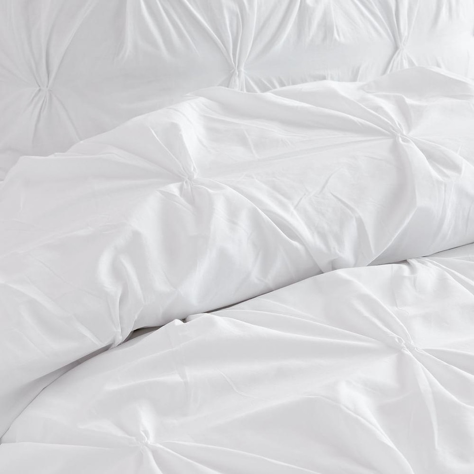 Organic Cotton Pintuck Duvet Cover & Shams
